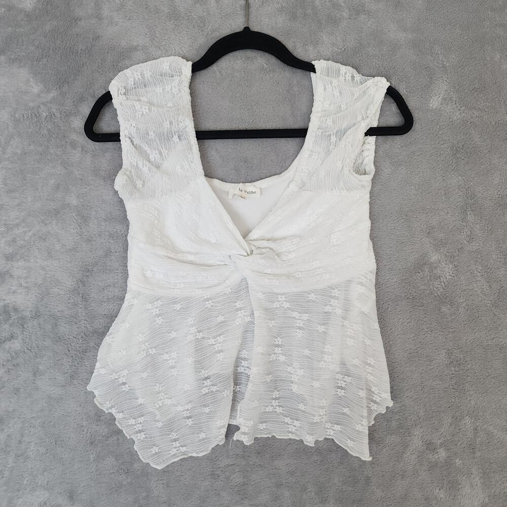 La Peche lace top asymmetrical hem babydoll Y2K coquette cottagecore fairycore